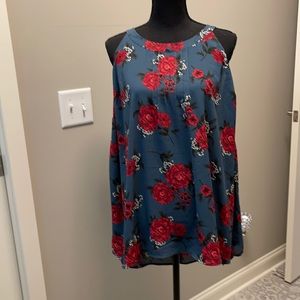 Plus size 2X halter style blouse